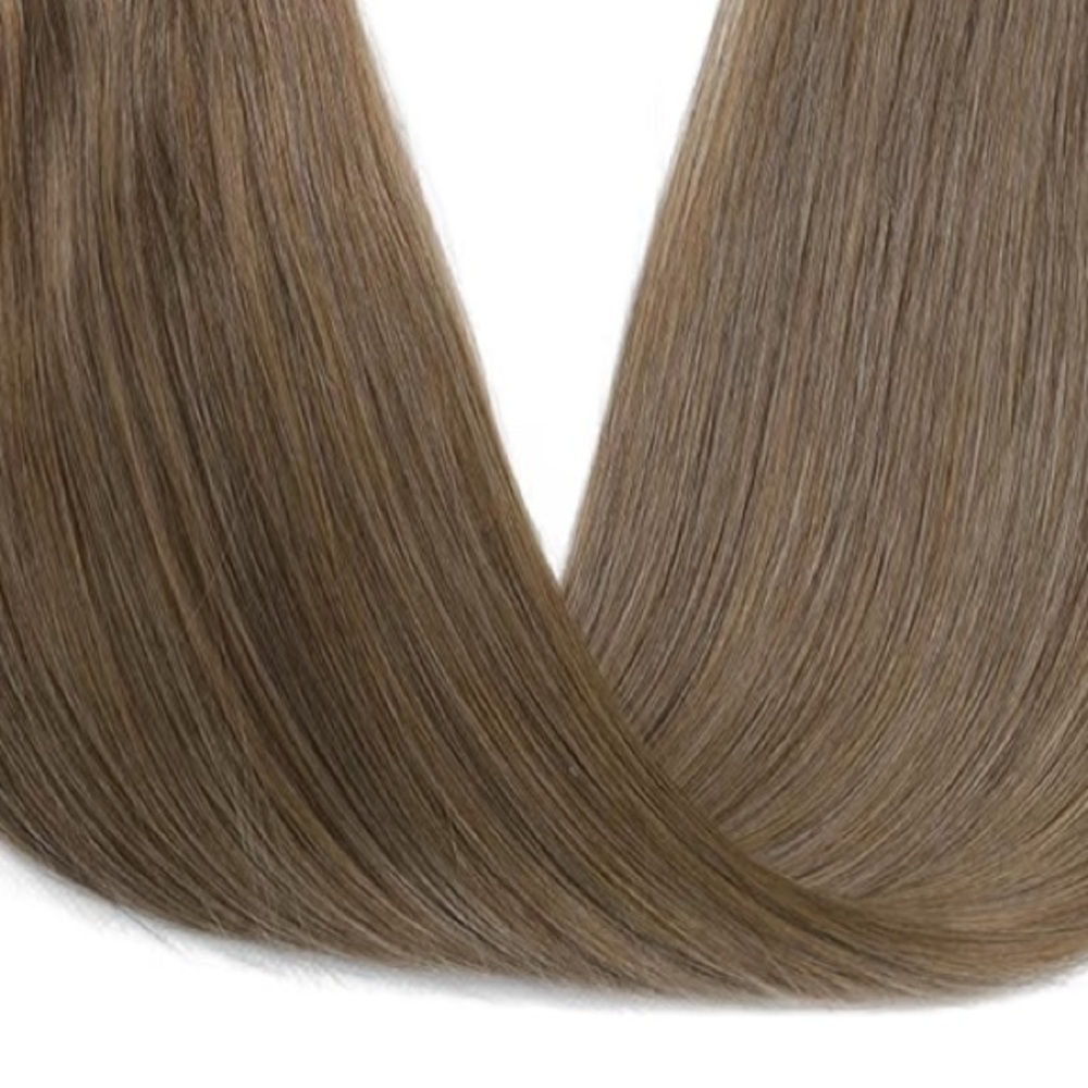 Ash Brown Hair tape in hair Extensions for a Natural Look